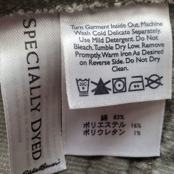 ☔️🔺️Eddie Bauer Olive Corduroy Utility Jacket Medium - Picture 9 of 9